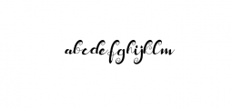 Guiliane.otf Font LOWERCASE