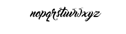 Gura Script Font LOWERCASE