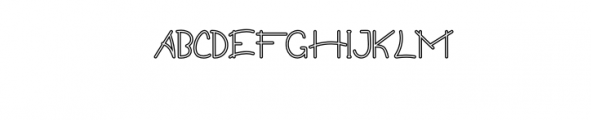 Guritno-Outline.otf Font UPPERCASE