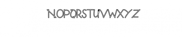 Guritno-Outline.otf Font UPPERCASE