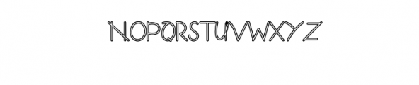 Guritno-Outline.otf Font LOWERCASE