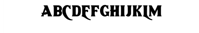 Gutter Regular Font UPPERCASE