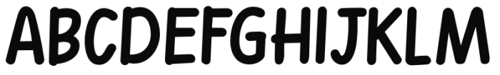 Gumboots Fat Font LOWERCASE