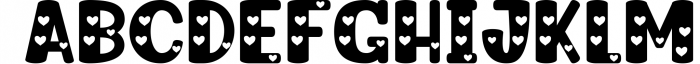 Guinea Pig love 1 Font UPPERCASE