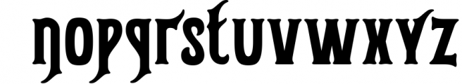 Gunshot typeface 1 Font LOWERCASE