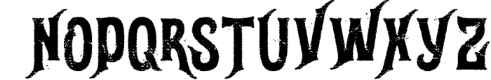 Gunshot typeface Font UPPERCASE