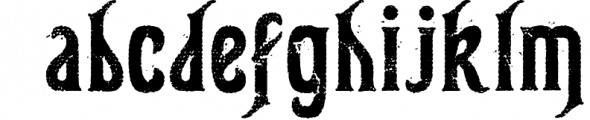 Gunshot typeface Font LOWERCASE