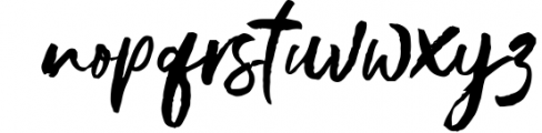 Gustolle SVG Font Font LOWERCASE