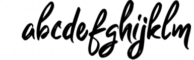 Guttenbay Brush Typeface Font LOWERCASE