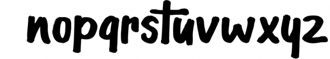 Guttenwell | A Handmade Brush Font 1 Font LOWERCASE