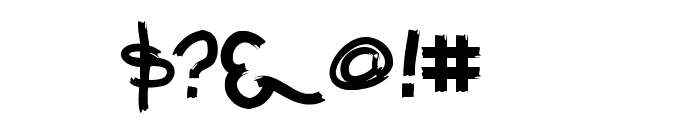 GUERRILLA FONT Font OTHER CHARS