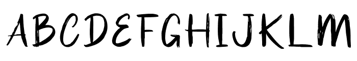 GULUNGAN BRUSH Font UPPERCASE