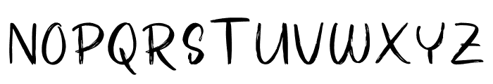 GULUNGAN BRUSH Font UPPERCASE