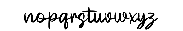 GULUNGAN BRUSH Font LOWERCASE