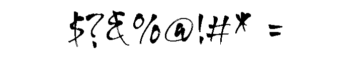 GUTS CANVAS Font OTHER CHARS