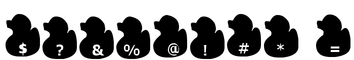 Gugli Ducky Rubber Font OTHER CHARS