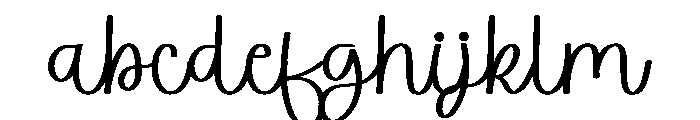 Guitar Fingerstyle Font LOWERCASE