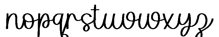 Guitar Fingerstyle Font LOWERCASE