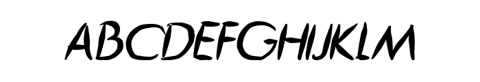 Guitar from Tree Bold Italic Font UPPERCASE