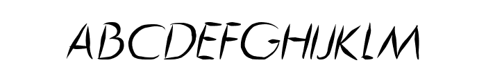 Guitar from Tree Italic Font UPPERCASE