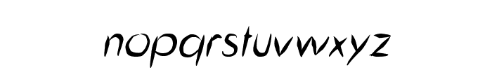 Guitar from Tree Italic Font LOWERCASE