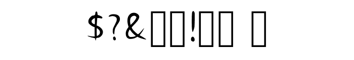 Gumbaldpfont Regular Font OTHER CHARS