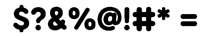 Gumdrop Personal Use Regular Font OTHER CHARS