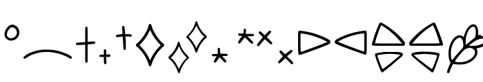 Gumi Font Symbols Regular Font UPPERCASE