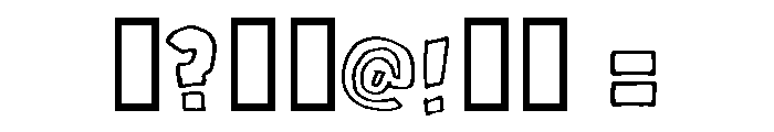 Gumpy one Font OTHER CHARS