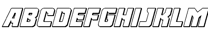 Gunbai 3D Italic FONT