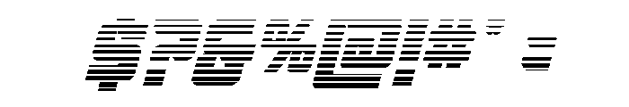 Gunbai Gradient Italic Font OTHER CHARS