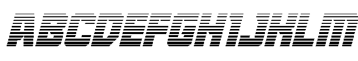 Gunbai Gradient Italic Font UPPERCASE
