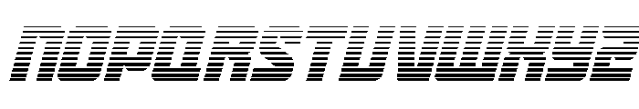 Gunbai Gradient Italic Font UPPERCASE