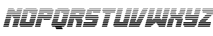 Gunbai Gradient Italic Font LOWERCASE