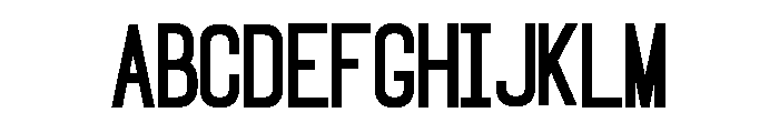 Gunbangs Font UPPERCASE