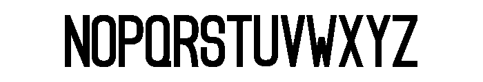 Gunbangs Font LOWERCASE