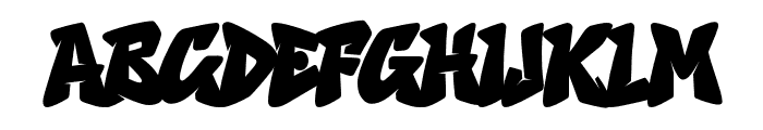 Guner Graffiti Regular Font UPPERCASE