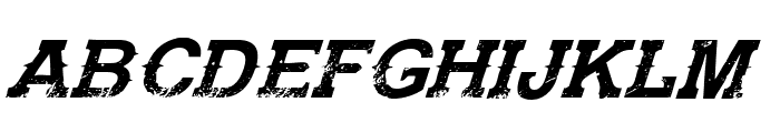 Gunfighter Academy Italic Font UPPERCASE