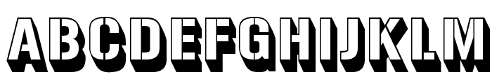 Gunplay3D-Regular Font UPPERCASE