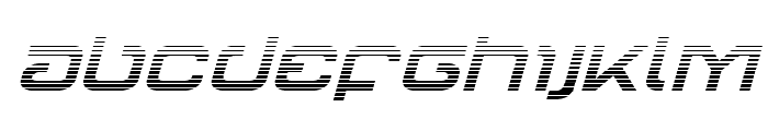 Gunrunner Gradient Italic Font UPPERCASE