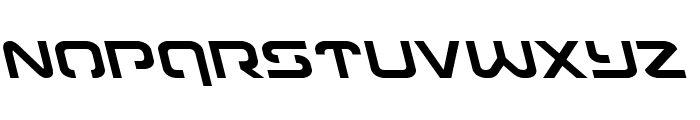 Gunrunner Leftalic Font LOWERCASE
