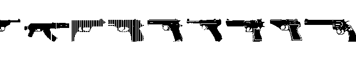 Guns 2 Font UPPERCASE
