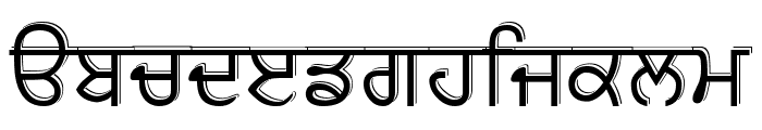 GurbaniUbhri Font LOWERCASE