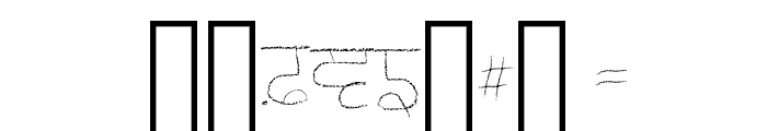 Gurmukhi Chalk script Regular Font OTHER CHARS