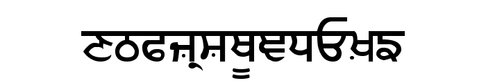 Gurmukhi_IIGS Font UPPERCASE