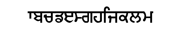 Gurmukhi_IIGS Font LOWERCASE