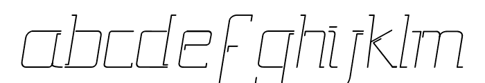 Gutsy Italic Font LOWERCASE