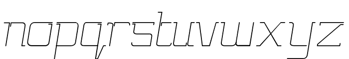 Gutsy Italic Font LOWERCASE