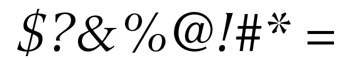 GuardiLTStd-Italic Font OTHER CHARS