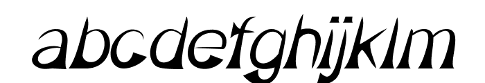 Guigan-BoldItalic Font LOWERCASE